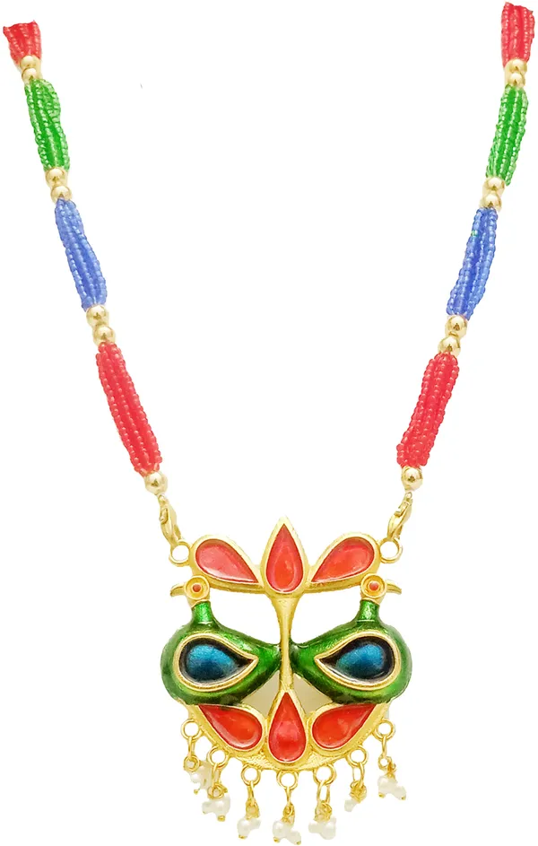 Assamese_Traditional_Gold_Plated_Multi_Colour_Jewellery_Set_For_Women_And_Girl